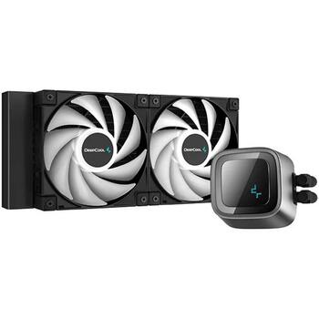 Deepcool CPU šķidruma dzesētājs LS520 A-RGB R-LS520-BKAMNT-G-1, 240 mm, 85,85 cfm, 500-2250 apgr./min, 2 ventilatori (R-LS520-BKAMNT-G-1)