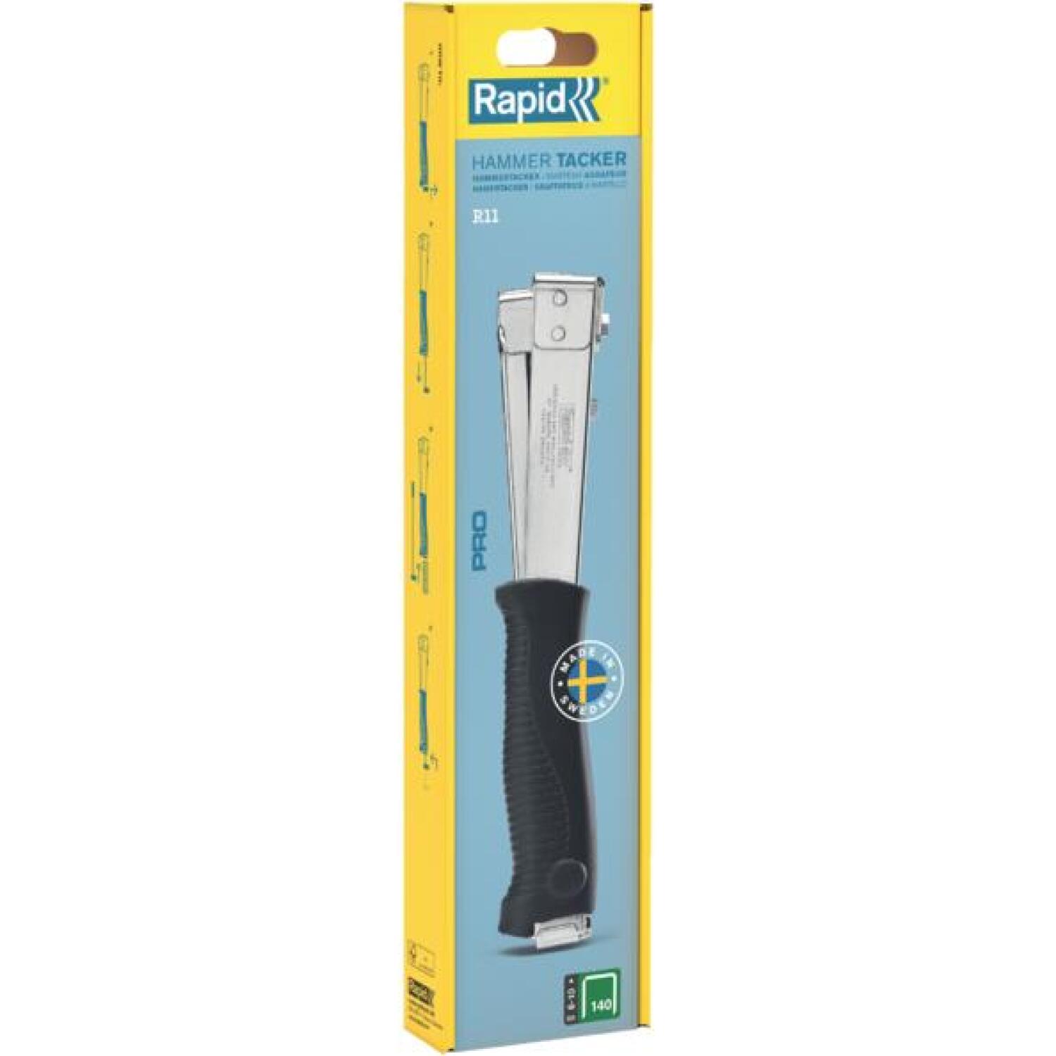 Rapid Степлер PRO R11E 5001694, 6-10 мм, сталь, тип скобы 140, эргономичная ручка (5001694)