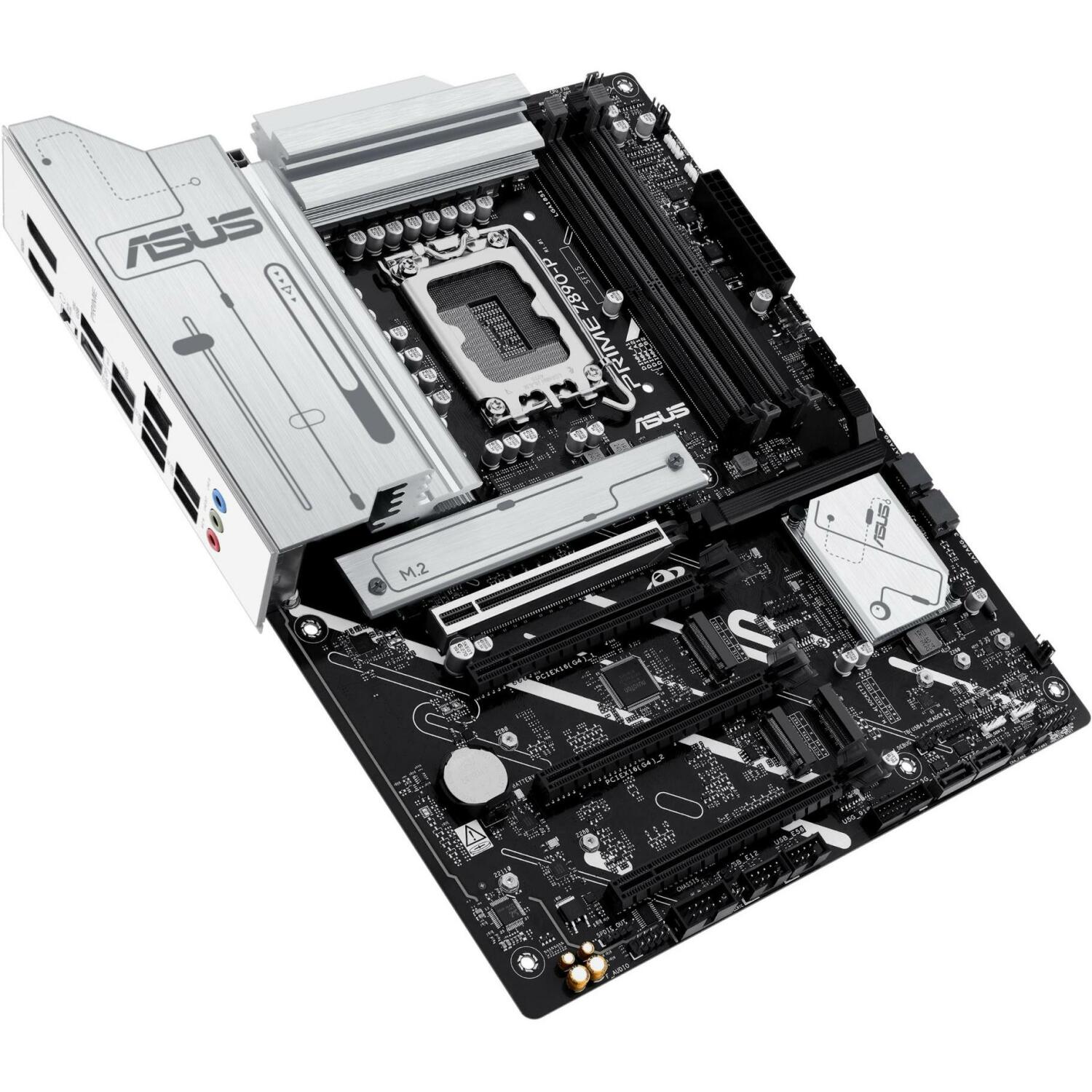 Asus Mātesplate PRIME Z890-P, LGA 1851, DDR5, 192 GB, 4 DIMM, 4 M.2, 2.5 Gb Ethernet, 7.1 audio, ATX (PRIME Z890-P)