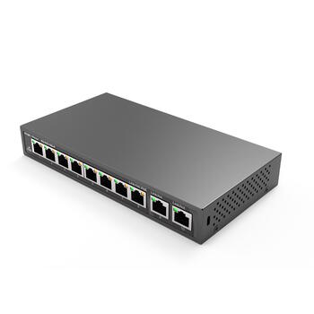 Ruijie RG-ES110D-P 8-портовый PoE+ коммутатор, 10/100Mbps, 6кВ, 5.6Gbps, 110W, черный (RG-ES110D-P)