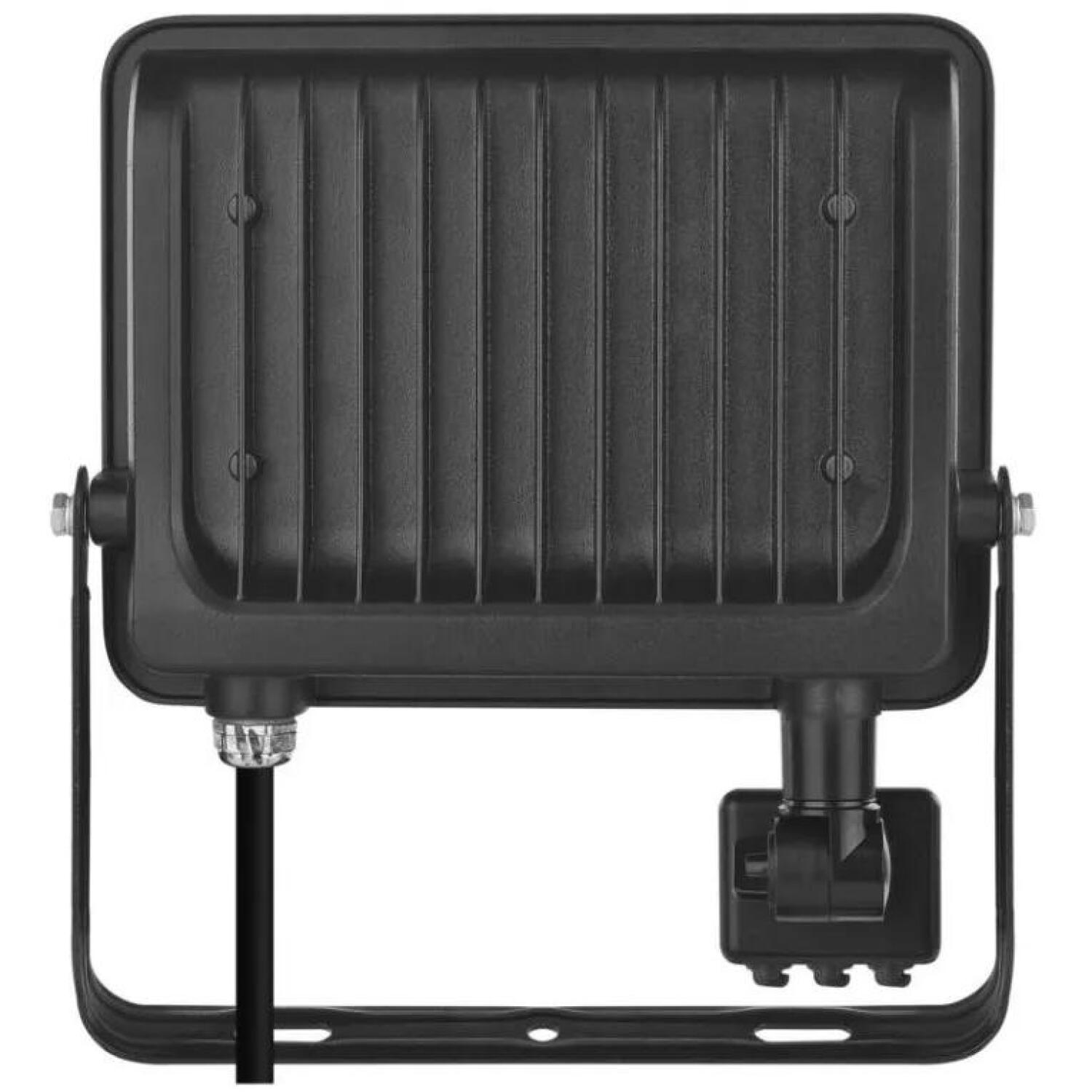 Emos LED прожектор GLARO ZS2344B, 50 W, 5000 lm, IP54, нейтральный белый, PIR датчик, алюминий, стекло (ZS2344B)