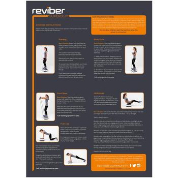 Reviber Vibrācijas plāksne RV-VISL-MO/1.1, 99 intensitātes līmeņi, 3 masāžas režīmi, maksimālais svars 150 kg (RV-VISL-MO/1.1)