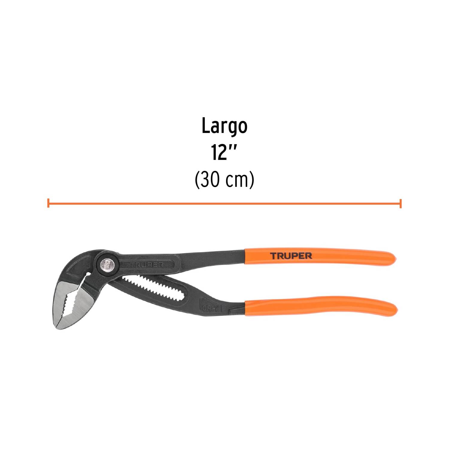 Pārliekamā atslēga ar ātrās nospiešanas pogu 300 mm TRUPER ® PEX-12E TRUPER (PEX-12E)