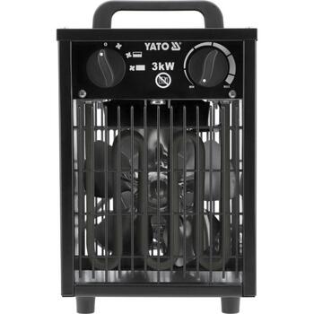 Yato elektriskais sildītājs YT-99693, 3000 W, 30 m², 495 m³/h, 220-240 V, 50 Hz, IP24, metāla korpuss, ventilators (YT-99693)