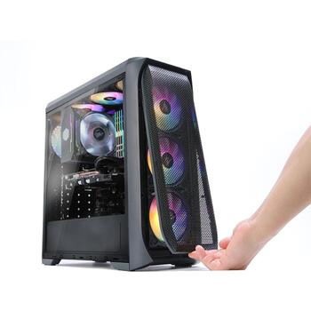 Zalman Корпус для компьютера N5 MF, 3.6кг, 7 PCI, 2x3.5 или 2.5, 4x2.5 SSD, 4x120mm RGB вентиляторов (N5 MF)