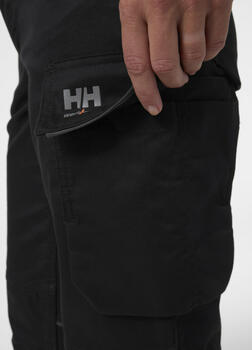 Helly Hansen sieviešu darba bikses Manchester Work Stretch 77529_990-C38, melnas C38, 68% kokvilna 32% poliesteris (77529_990-C38)