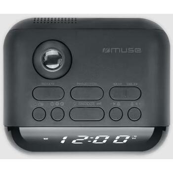 Muse будильник-радио M-179 P, AC 230 V, FM 20 предустановленных станций, проекция времени (M-179 P)