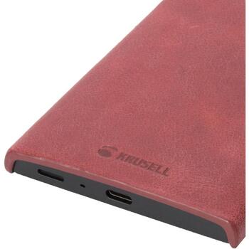 Krusell Telefona vāciņš 61246, 14cm, dabīgā āda, sarkana, aizsardzība pret skrāpējumiem, putekļu drošs (61246)