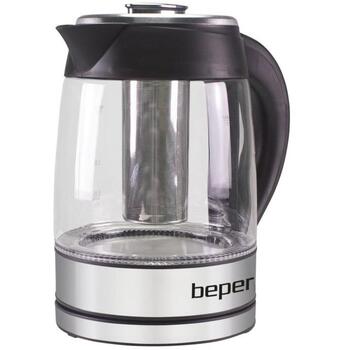 Beper Электрический чайник BB.103 CZR-05-ORE, 1,8L, 2200W, скрытый нагревательный элемент, индикатор уровня воды (CZR-05-ORE)