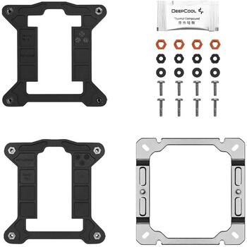 Deepcool CPU dzesētājs AG400 BK LED R-AG400-BKLNMC-G-1, 75.89 CFM, 2.53 mmAq, 2000 RPM, 500 RPM, melns, hidro gultņi (R-AG400-BKLNMC-G-1)