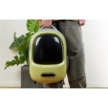 Petkit Рюкзак для домашних животных Breezy 2-G, 1.4kg, ABS, PC, ткань, 33x30x45cm, эргономичный, вентиляция, освещение (P7704 Green)