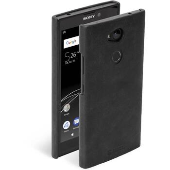 Krusell Sunne Cover Sony Xperia L2 vintage black, 61247, 14 см, кожа, задняя крышка, защита от царапин, пылезащитный (61247)