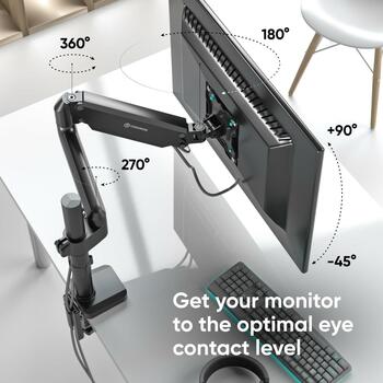 Onkron monitors dispeja piederums G75-B, maksimālā svara jauda 12 kg, minimālais ekrāna izmērs 33 cm (G75-B)