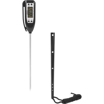 Browin 145709 elektroniskais termometrs, -50°C līdz +300°C, LCD, nerūsējošā tērauda zonde, korpuss (145709)