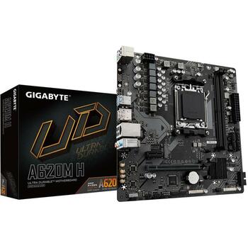 Gigabyte Mātesplate A620M H 2.2, AMD Socket AM5, 5+2+2 fāzes, līdz 7200MHz DDR5, 1xPCIe 4.0 M.2, GbE LAN, USB 3.2 Gen 1 (A620M H 2.2)