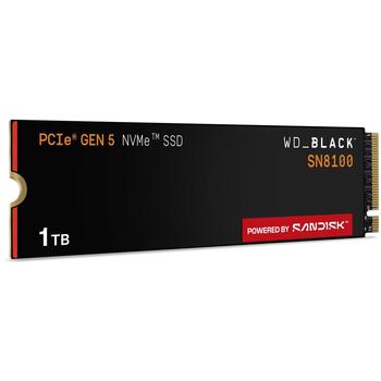 Sandisk SSD WD_BLACK SN8100 WDS100T1X0M, 1000GB, M.2, PCIe 5.0 x4, NVMe, 14900MB/s чтение, 11000MB/s запись, TLC 3D NAND, 2400TBW (WDS100T1X0M)