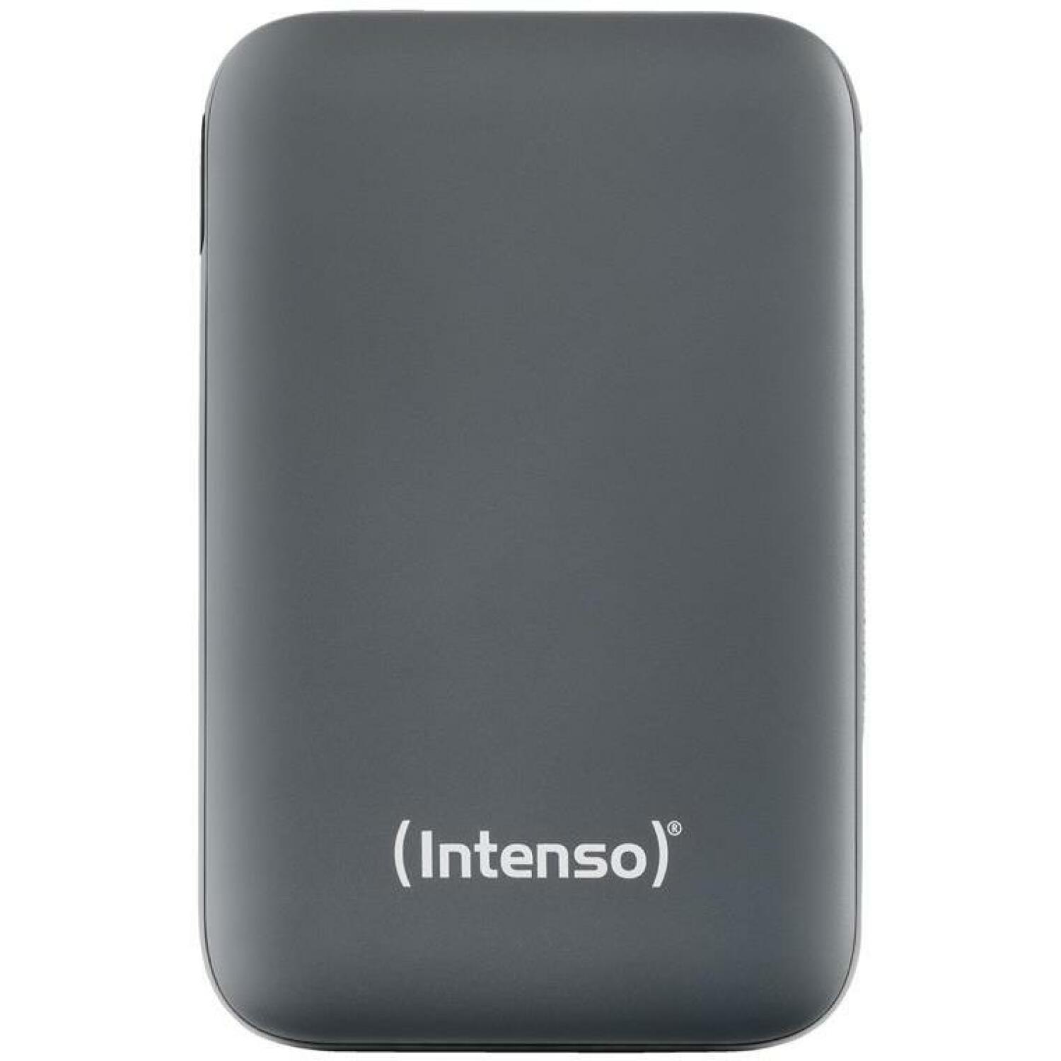 Intenso Power Bank аккумулятор S10000 10000 мАч, 1 Type-C порт, 3 А, 5 В, LCD дисплей, серый (7333034)