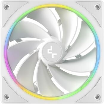 Deepcool ventilators FL12R SE WH 3IN1 R-FL12RSE-WHAPN3-G, 120mm, 3 gab., balts, 4-pin PWM, hidrodinamiskais gultnis (R-FL12RSE-WHAPN3-G)