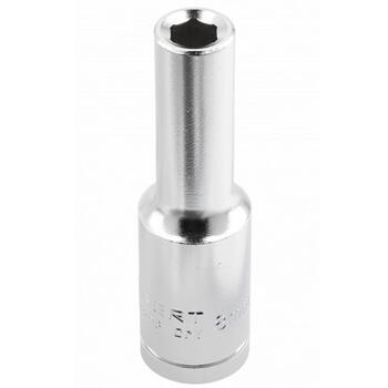Hogert шестигранная головка HT1A280, 1/2 дюйма, 30 мм, длинная, CrV, шестигранный профиль, прямоугольный привод (HT1A280)