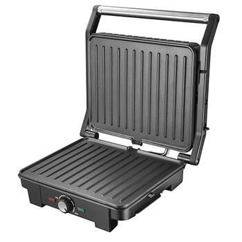 XL настольный электрический гриль с 2800W высокомощным двусторонним грилем черный нержавеющая сталь AD3051 Adler (AD 3051)