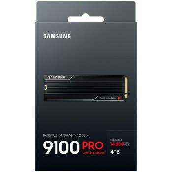 Samsung SSD M.2 MZ-VAP4T0CW 4TB PCIe 5.0, Скорость чтения 14800 MB/s, Скорость записи 13400 MB/s, Случайное чтение 2200000 IOPS (MZ-VAP4T0CW)