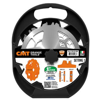 CMT Dado Pro zāģripu komplekts 230.312.08M, 203x6-20/30mm, Z12, FTG, ATB (230.312.08M)