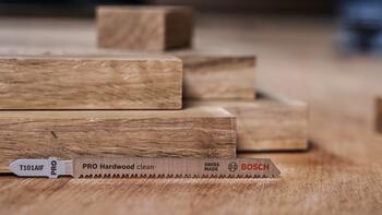5 figūrzāģa asmeņi T 101 AIF, Figūrzāģiem PRO HARDWOOD CLEAN T101AIF FIGŪRZĀĢA ASMENS, 2608634897, BOSCH (2608634897)