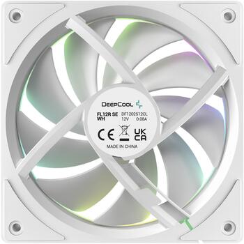 Deepcool ventilators FL12R SE WH 3IN1 R-FL12RSE-WHAPN3-G, 120mm, 3 gab., balts, 4-pin PWM, hidrodinamiskais gultnis (R-FL12RSE-WHAPN3-G)