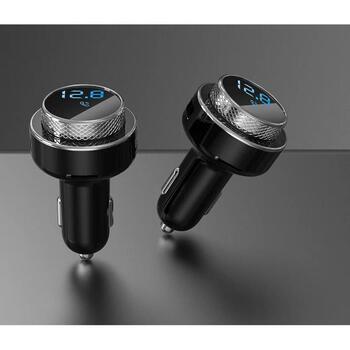 Manta FM модулятор TFM101 STREAM, QC3.0, Bluetooth 5.0, MicroSD слот, USB порт, LED дисплей, 12V (TFM101 STREAM)
