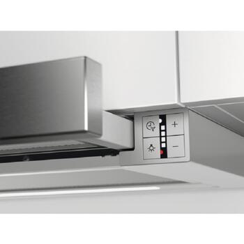 AEG DPE5660M встраиваемая вытяжка, 60см, 660м³/ч, LED 1x6W, 3 скорости, интенсивный режим, рециркуляция (DPE5660M)