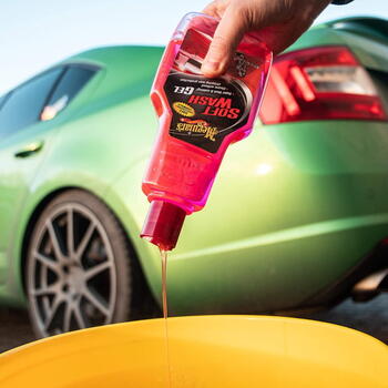 Meguiar's A2516 Soft Wash Gel Šampūns koncentrāts ar Super attīrošām putām 473ml Pudele (A2516)