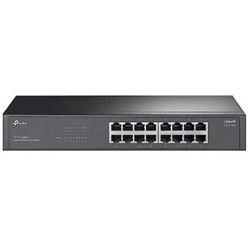 TP-Link коммутатор LS1016G, 16x Gigabit Ethernet, 32 Gbit/s, неуправляемый, настольный или стоечный (LS1016G)
