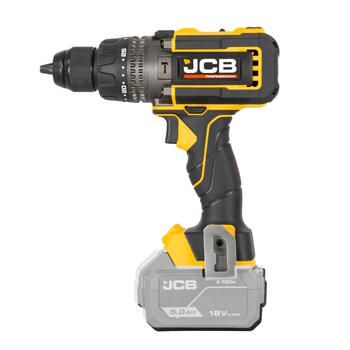 JCB JCB-18PCD-160-5 Professional 18V бесщеточная дрель-шуруповерт для тяжелого сверления и закручивания 160Нм 2x5.0Ач аккумуляторы зарядное устройство 4.5А (JCB-18PCD-160-5)
