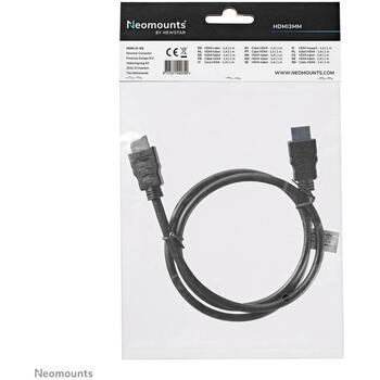Neomounts HDMI kabelis HDMI3MM 1 m, 2 x HDMI vīriešu savienotāji, HDMI 1.3, 10.2 Gbit/s, melns (HDMI3MM)