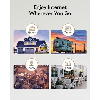 Cudy LT300 4G LTE Cat4 маршрутизатор, 300Mbps WiFi, Nano SIM, VPN, блокировка диапазонов, белый (LT300)