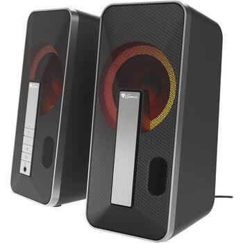 Genesis Datorskaļruņi Helium 100BT RGB NCS-1635, 2.0 kanāli, 10 W, 120-20000 Hz, Bluetooth 5.0, USB, 3.5 mm, RGB apgaismojums (NCS-1635)