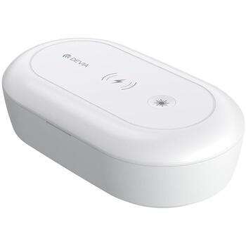 Devia Bezvadu lādēšanas dezinfekcijas kaste 120EL1050001, 10W, 99,99% dezinfekcija, Qi bezvadu uzlāde, 191x203x13mm (120EL1050001)