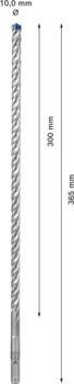 Triecienurbis SDS plus-7X 10x300x365mm, 1 gab., Perforatora urbjiem EXPERT SDS PLUS-7X TRIECIENURBIS PERFORATORIEM, 2608900101, BOSCH (2608900101)