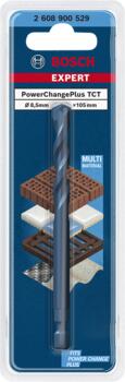 Centrējošais urbis Cietmetāla 7,15x105 mm, Urbjmašīnām/skrūvgriežiem, triecienurbjmašīnām/triecienskrūvgriežiem EXPERT POWER CHANGE PLUS CENTRĒJOŠAIS URBIS, 2608900529, BOSCH (2608900529)