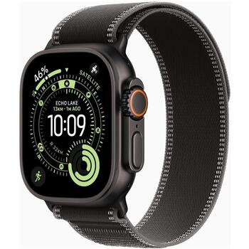 Apple Smartwatch Ultra 3 MF1D4ET/A, 49mm, akumulators, 64GB, GPS, LTE, 100m ūdensizturība, melns titāns, Trail Loop (MF1D4ET/A)