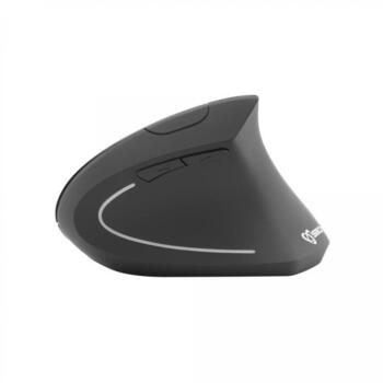 Sbox VM-065W vertikālā pele, VM-065, USB 2.0, RF 2.4 GHz, optiskais sensors, 800/1200/1600 DPI, 6 pogas, 2xAAA, melna (VM-065)