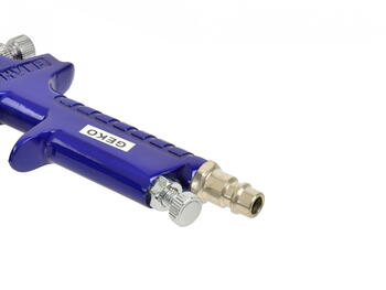 Geko Smidzinātājpistole krāsām G01105, 0,8mm, 125ml, 3,0bar, 170l/min, alumīnija korpuss, regulējami gaisa un šķidruma iestatījumi (G01105)