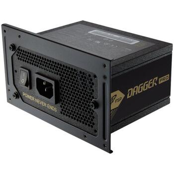 Fsp Barošanas bloks DAGGER PRO 650, 650 W, AC 100-240 V, 80 PLUS Gold, 92 mm ventilators, modulāra kabeļu pārvaldība (DAGGER PRO 650)