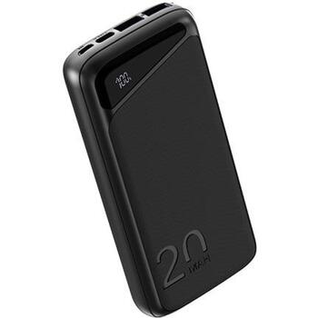 Navitel Power Bank PWR20 MX Black, 20000mAh, 3.7V, 74Wh, 2 USB-A порта, двунаправленный USB-C порт (PWR20 MX Black)
