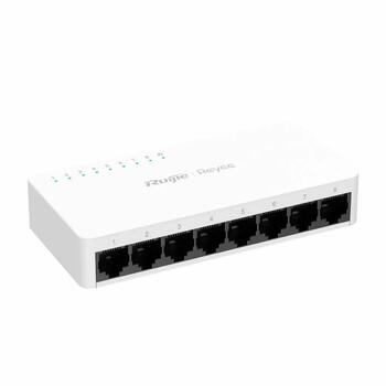 Ruijie Reyee RG-ES08F | 8-портовый 10/100 Mbps Неуправляемый Коммутатор — Белый Корпус (RG-ES08F)