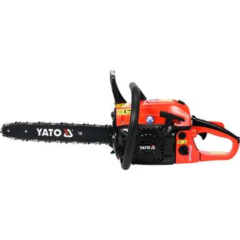 Yato бензопила YT-84901, 1.8кВт, 45.1см³, 400мм, 21м/с, 500см³, 240см³, 40:1, 5.6кг, воздушное охлаждение (YT-84901)