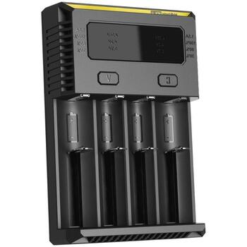 Nitecore Зарядное устройство INTELLICHARGERNEWI4 1500mA, 4 слота, поддержка аккумуляторов 3.7V и 4.35V, ACD технология (INTELLICHARGERNEWI4)