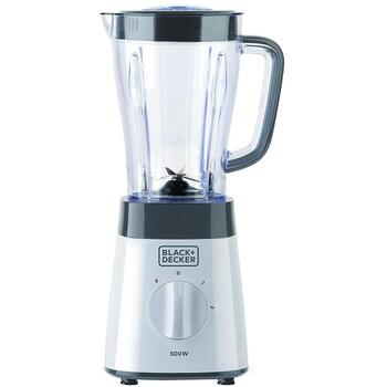 Black Decker Настольный блендер BXJB500E ES9120070B, 500 Вт, 1,5 л, 2 скорости, 80 дБ, лезвие из нержавеющей стали (ES9120070B)