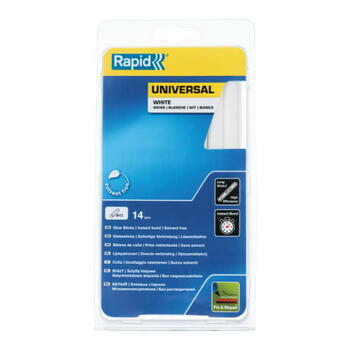 Rapid līmes kociņi 40107361, 12x190mm, 250g, 14gab, balts, 170-190°C, 80-96°C, 30s, 30s (40107361)