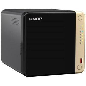 Qnap NAS хранилище TS-464-8G, Intel Celeron N5095 4-ядерный, 8 ГБ ОЗУ, 2.5GbE, 4 отсека, HDMI 1, USB 2.0 2, USB 3.2 2 (TS-464-8G)